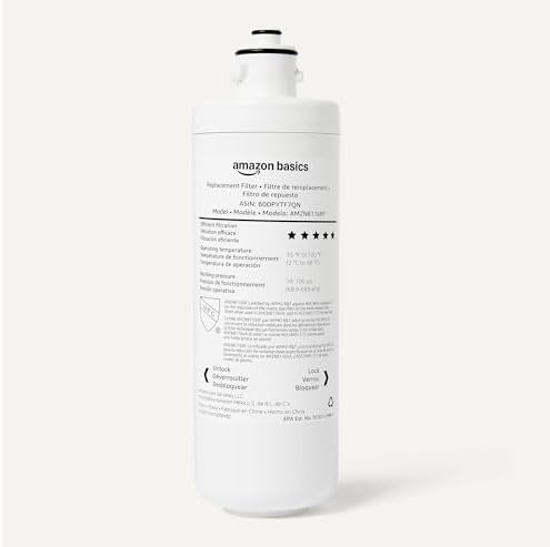 Amazon Basics Under Sink Water Filter System, NSF/ANSI 42 & 372 Certified, Easy Twist-and-Lock Design, 11,000 Gallons, 1 Year Service Life, White - Image 3