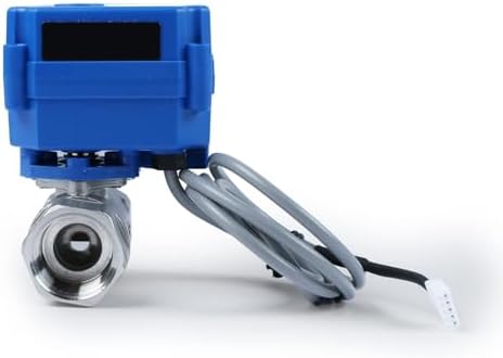 1 Pc Alarm Water Leak Detector System - 3/4 Inch Stainless Steel Motorized Ball Valve - 3 High-Precision Sensors for Automated Flood Control by Unknown