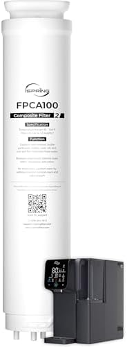 iSpring FPCA100 Replacement Filter for RCD100HCG Countertop Reverse Osmosis System, Composite Filter, with PP Sediment, Activated Carbon and Alkaline Media, Replacement Cycle: Up to 12 Months by iSpring