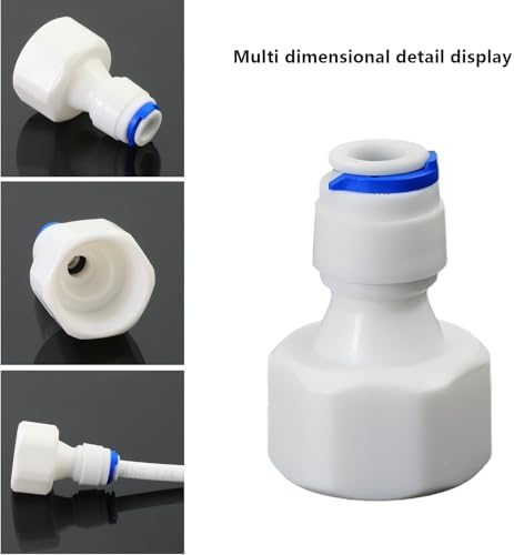 1/2" Female x 1/4" Push Connector, PE Hose Fitting for RO Filter - Image 2