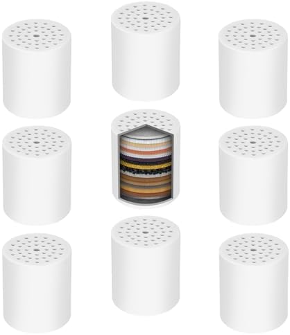 9 Pack Shower Filter Replacement Cartridge, 20 Stage for Hard Water by JIEYUMJ