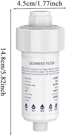Water Filter for Faucet 2 Replaceable Cores Included Tight Fit - Image 6