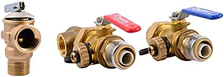 SharkBite 3/4 Inch Push to Connect Tankless Water Heater Valves Installation Kit, 25374 - Image 3