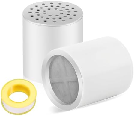 20 Stage Shower Filter Replacement Cartridge for Hard Water-2 Pack by SOMDARHK