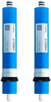 50 GPD RO Membrane Filter Replacement, 11.75" x 1.75" Reverse Osmosis Water Filter Membranes Replacement for Home Drinking Under Sink RO Water Filtration System, 2-Pack by HJCSandmonkWaterFilterCoLtd