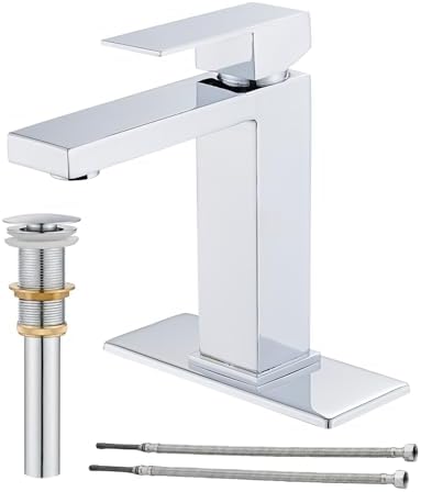 AVSIILE Chrome Bathroom Faucet, Single Hole Vanity Bath Faucet by AVSIILE