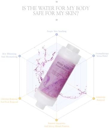 Vitamin Shower Filter for Reduces Dry Itchy Skin, Dramatically Improves the Condition of Your Skin and Hair Lavender Blossom - Image 4