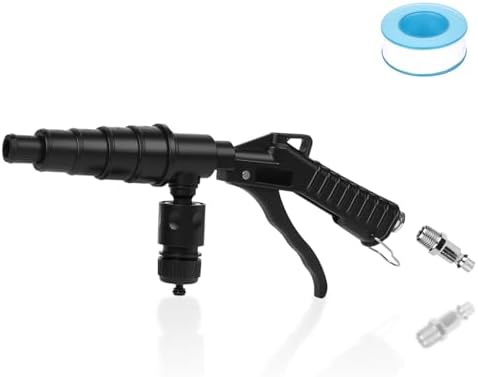 Coolant System Flush Gun, Heater Core Flush Kit, Radiator/Cooling System Flusher Tool Air & Water Combo Flushing Set, Nozzles Fit 19-40 mm Hoses by FIMXSD