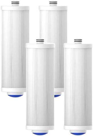 Waterdrop 5 Micron Sediment Filter, 10" x 3" PP Pleated Filter, 4 Pack by Waterdrop