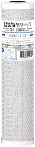 5 Micron 10 x 2.5 CTO Carbon Block Whole House Water Filter Cartridge 1Pack by BaleenFilters