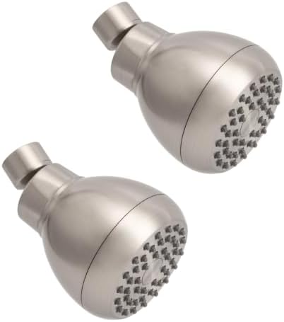 AISOSO Fixed Shower Head High Pressure 2PCS 3Inch Showerhead Brushed Nickel by Aisoso