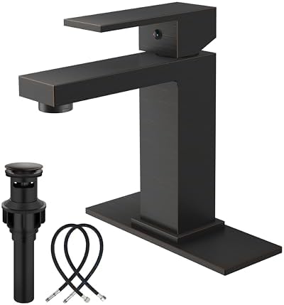 Midanya Bathroom Faucets 1 Hole Single Handle,Oil Rubbed Bronze by Midanya