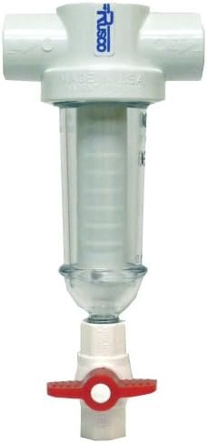Rusco 3/4-140-F 140 Mesh 3/4 Spin-Down Polyester Filter with Flush Valve by Rusco