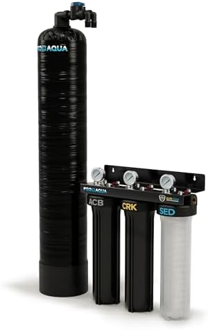 PRO+AQUA 15 GPM Salt-Free Whole House Softener with 3-Stage Well Water Filter System by PROAQUA