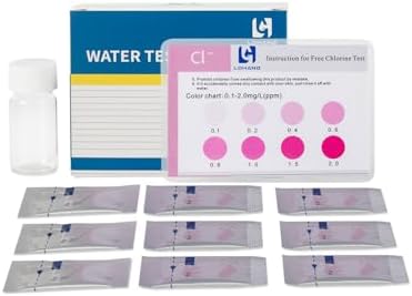 LOHAND Free Chlorine Test Kit, 50 Tests,0.1-2 ppm Measurement Range by LOHAND
