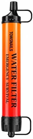 Straw Water Filter 1 Pack - Outdoor Camping & Hiking Survival Gear by Towsnails