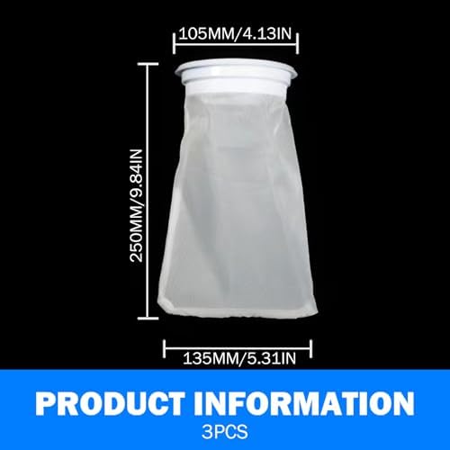 3PCS IBC Tote Filter, 100 Fine Mesh Rain Barrel Filter, Washable Nylon Rain Barrel Screen for Water Tank Cover, Tote Tank Lid Breath Cover, Decoración del hogar - Image 3