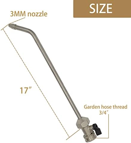 All Metal RV Water Heater Tank Rinser | RV hot water tank flush wand | Cleanses and Removes Sediment from the Bottom of RV Water Heater |Extends Life of RV Water Heater (17 inch) - Image 6