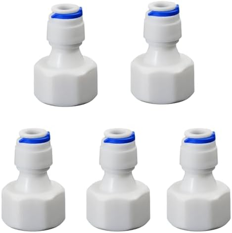 1/2"F to 1/4" Tube Push-Fit Adapter, 5 Pcs by Unknown