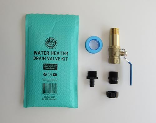 Full-Port Water Heater Drain Valve Kit, ¾″ NPT Shank – Fast Flush Upgrade, Compatible with Turbo Tank Cleaner Water Heater Cleaning Tool - Image 3