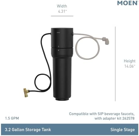 Moen Black Single Stage Under Sink Advanced Water Filtration System, F9800 - Image 6