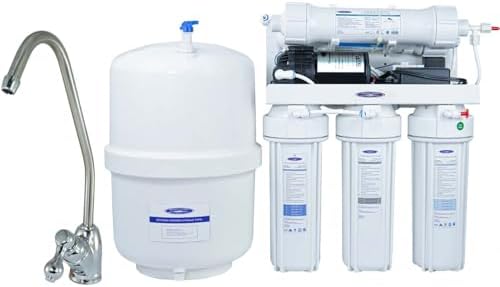 Crystal Quest Thunder Ultrafiltration/Reverse Osmosis Under Sink Water Filter System with Pump – 15 Stages of Filtration – Complete Installation Kit - 100 GPD by CrystalQuest