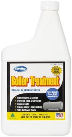 Boiler Treatment 1 qt Water Cleaner & pH Neutralizer Inhibits Rust by ComStar