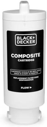BLACK+DECKER Countertop Composite Cartridge, Reverse Osmosis Water Filter with 5 Stage Filtration System with UV, IAPMO R&T Tested, Platinum Sealed, and NSF/ANSI 58 Certified by Unknown