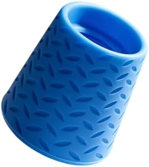 Silicone Pet Shower Head, Portable Outdoor Dog Shower Attachment for Camping Hiking Beach, Fits Most Plastic Mineral Water Bottles – Easy Rinse for Dogs & Pets (blue) by Unknown