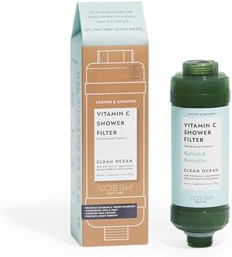 VOESH Vitamin C Shower Filter, Shower Aromatherapy, Water Purifier, Water Softener, Vegan Probiotics, Spa Shower Head, Water Filter, Shower Self-Care by Unknown