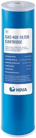 Whole House Compound Replacement Filter Cartridge, WF-GK20BB, Fit for WF3 Series, GAC+KDF, Kinetic Degradation Fluxion, Granular Activated Carbon by HQUA