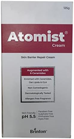 Brinton Atomist Moisturizing Cream for Dry & Sensitive Skin|Enriched with Ceramides & Oat Lipids | Non-Comedogenic | Fragrance-Free & Allergen-Free | Paraben, Sulphate, Phthalate & Dye-Free, 4.4 oz. - Image 5