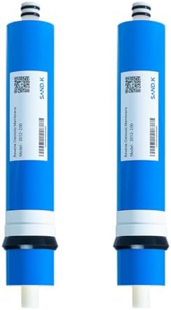 200 GPD RO Membrane Filter Replacement, 12" x 2" Reverse Osmosis Water Filter Membranes Replacement for Home Drinking Under Sink RO Water Filtration System, 2-Pack by HJCSandmonkWaterFilterCoLtd