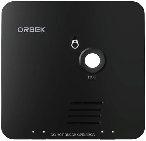 ORBEK 18 x 18 in RV Tankless Water Heater Door Kit, Black by ORBEKTanklessWaterHeater
