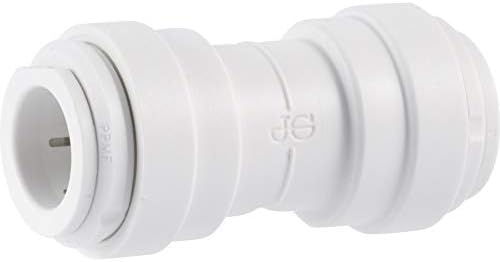 John Guest Speedfit 3/8 Inch OD Union Straight Connector, Push to Connect Plastic Plumbing Fitting, PP0412WP by JohnGuest