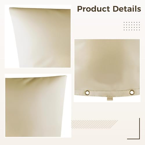 Backflow Preventer Insulation Cover, 17 x 21 in, Oxford Fabric Outdoor Pipe Cover for Winter Freeze Protection, Waterproof, Windproof, Sun Protection, with Pre-Cut Lock Holes and Drainage Holes - Image 3