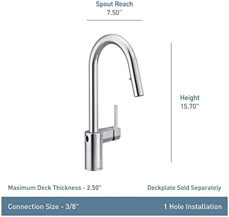Moen Align MotionSense Wave Touchless Kitchen Faucet, Brushed Gold, 7565EWBG - Image 3