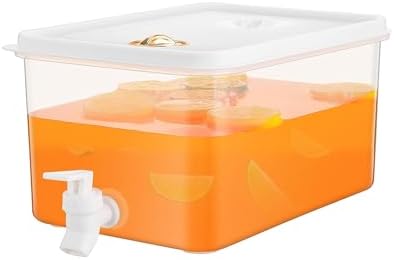 Small Drink Dispenser for Fridge 0.5 Gallon Plastic Cold Drink Jug by HaoGludi