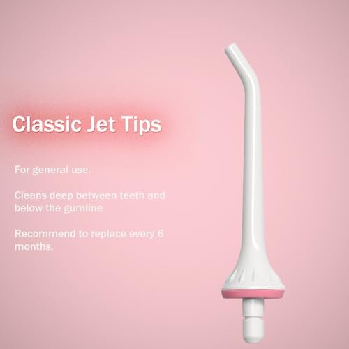 3 Pack Water Flosser Replacement Tips for Oralfree, Nicwell, Nicefeel, COSLUS, Oral Irrigator Jet Tip Nozzel fits for Mospro, Zerhunt Water Flosser, White - Image 3