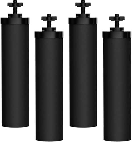 Filterlogic Gravity Water Filter, Replacement for Berkey® BB9-2®, 4 Pack by Filterlogic