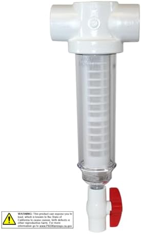 Merrill MFG 1-Inch Spin Down Sediment Water Filter, PVC T-Style with 100 Mesh Screen for Well and Irrigation Filtration - Image 3