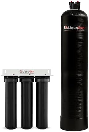 LiquaGen Salt-Free Water Conditioner + 3-Stage Whole House Cartridge Filter System – Softener Alternative Reduces Scale, Sediment & Chlorine, Protects Plumbing & Appliances (12 GPM) - Image 2