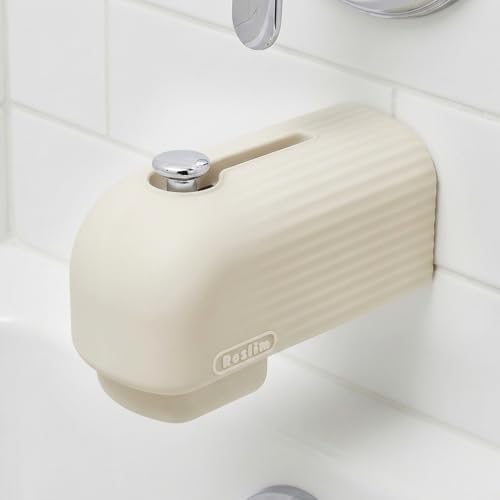 Roslim Faucet Cover Bathtub for Baby, Silicone Tub Spout Cover, Faucet Protector for Kids, Bath Spout Guard for Baby, Toddler Faucet Cover, Water Spout Cover for Child Safety, Universal Fit, Ivory by Roslim
