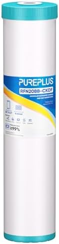 PUREPLUS 20"x4.5" Whole House KDF Water Filter, Heavy Metal Removal, 1 Pack by PUREPLUS