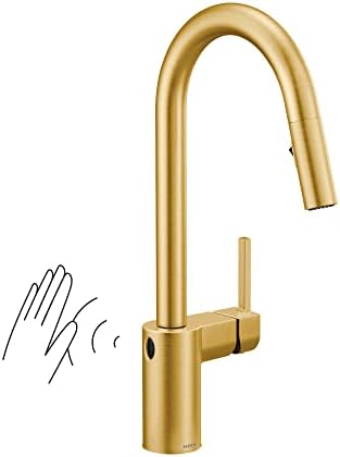 Moen Align MotionSense Wave Touchless Kitchen Faucet, Brushed Gold, 7565EWBG by Unknown