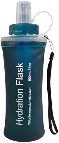 500ML Collapsible Water Bottle with Filter for Hiking, Camping & Travel - TPU Soft Flask, 0.1 Micrometer Hollow Fiber Membrane for Clearer, Better Tasting Outdoor Water(Hunter Green) by BUTIE