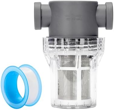 1/2'' Female NPT in-Line Strainer - Garden Hose Filter for High Pressure Washer, Sediment Filter with 60 Mesh Stainless Steel Screen (1/2'' 60 Mesh) by YMYP