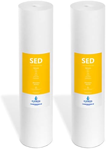 Express Water 2-Pack Sediment Replacement Filter, Whole House, 5 Micron by ExpressWater