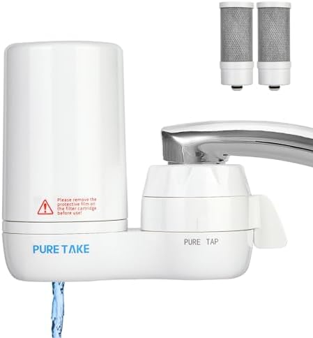 Water Filter for Sink Faucet, 380-Gallon Mount Purifier for Kitchen Sink by PureTake