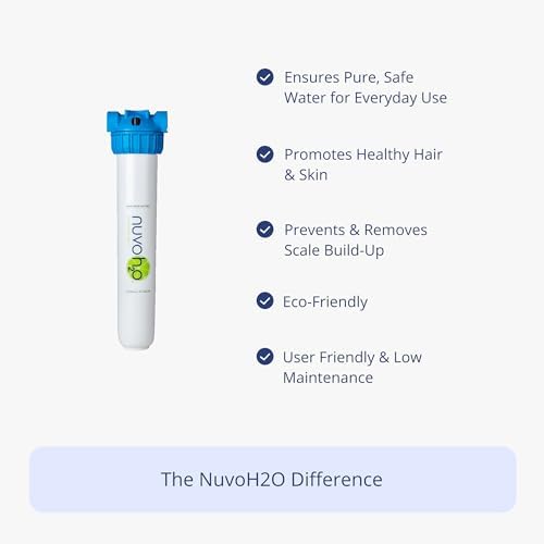 NuvoH2O Citrus-Based, Salt-Free Water Filter System + Water Softener – Healthy & Pure Water, Retains Healthy Minerals – Removes Hard Water Build Up (Home System) - Image 2
